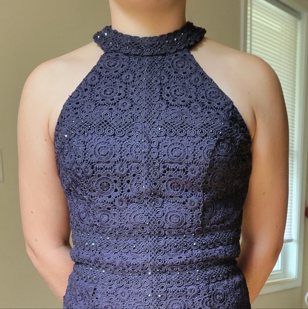 Alyce Paris dress.  Size 0, no alterations.  Eggplant/Deep Purple